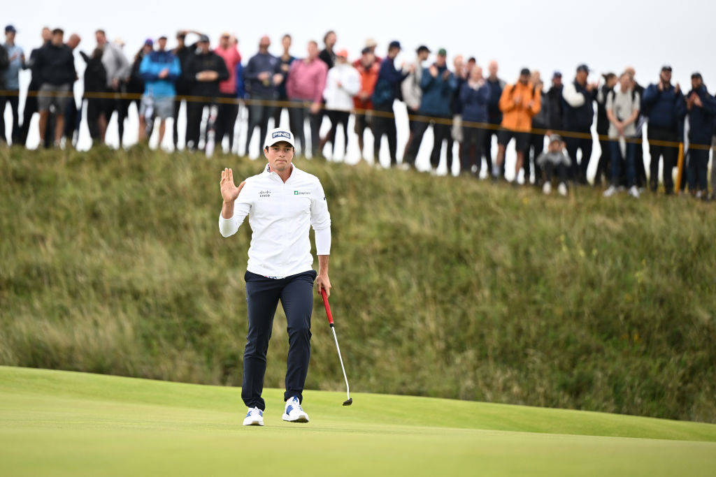Viktor Hovland during his third round at The 151st Open